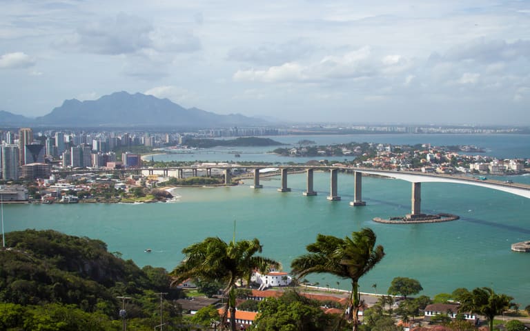 Vista aérea de Vitória, Espírito Santo